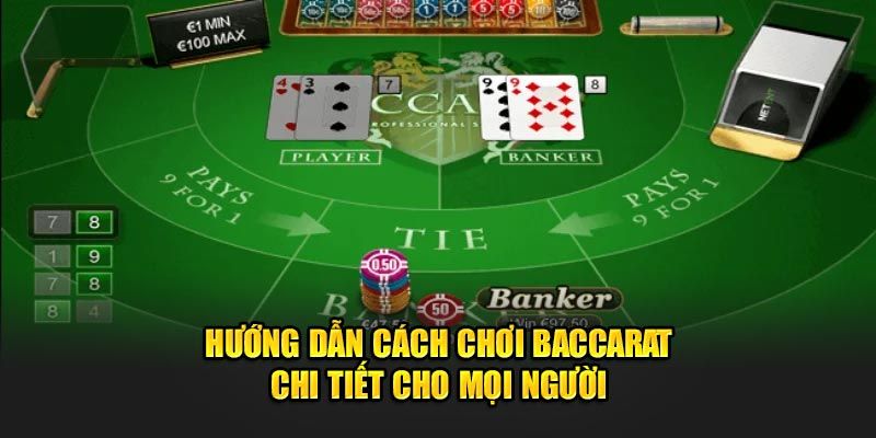 Thể thức thi đấu của game bài Baccarat chuẩn xác 